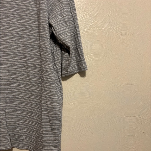 J. Jill Gray Striped Blouse - Picture 7 of 8